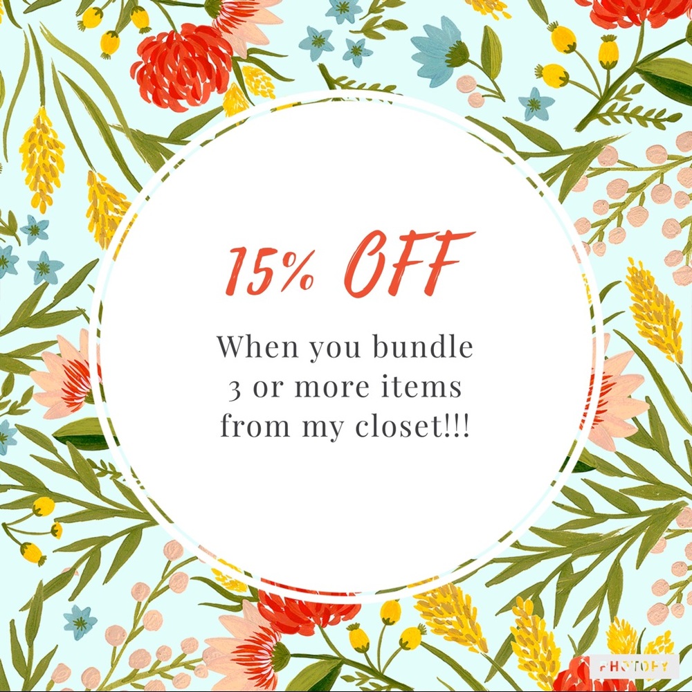 15% OFF WHEN YOU BUNDLE WITH ME!!!